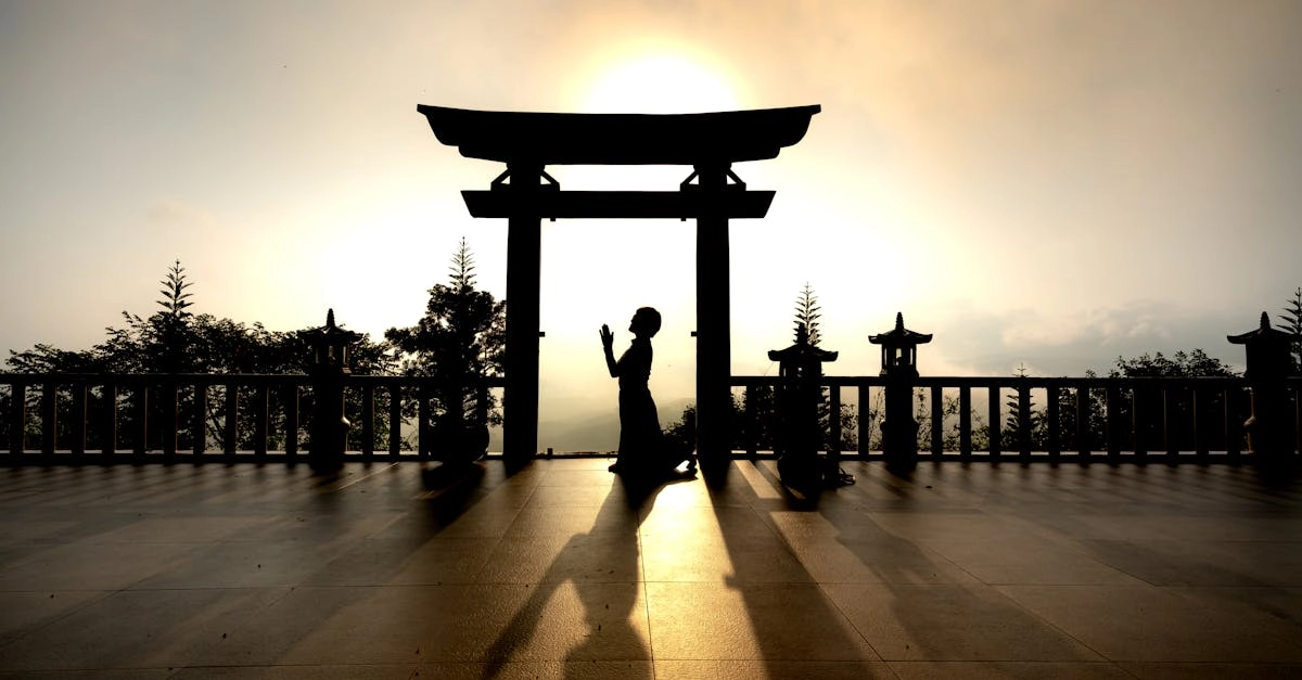 Созерцание олимпийских врат в медитативной тишине и покое